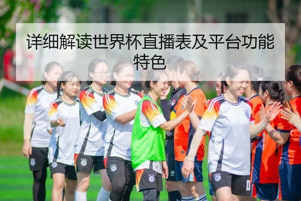 详细解读世界杯直播表及平台功能特色